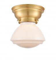  623-1F-SG-G321-LED - Olean - 1 Light - 7 inch - Satin Gold - Flush Mount