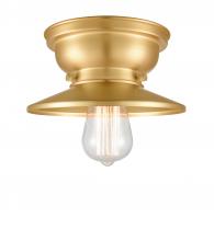  623-1F-SG-M4-SG-LED - Railroad - 1 Light - 8 inch - Satin Gold - Flush Mount