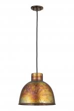  650-1P-BC-14 - Charita - 1 Light - 14 inch - Burnt Copper - Cord hung - Pendant