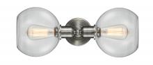  900-2W-SN-G122-LED - Sphere - 2 Light - 21 inch - Brushed Satin Nickel - Bath Vanity Light