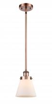  916-1S-AC-G61 - Cone - 1 Light - 6 inch - Antique Copper - Mini Pendant