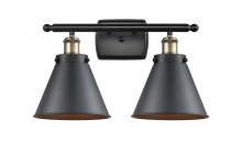  916-2W-BAB-M13-BK-LED - Appalachian - 2 Light - 16 inch - Black Antique Brass - Bath Vanity Light