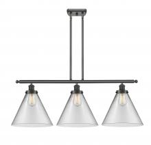  916-3I-OB-G42-L - Cone - 3 Light - 36 inch - Oil Rubbed Bronze - Stem Hung - Island Light