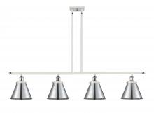  916-4I-WPC-M13-LED - Appalachian - 4 Light - 48 inch - White Polished Chrome - Stem Hung - Island Light