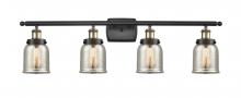  916-4W-BAB-G58-LED - Bell - 4 Light - 36 inch - Black Antique Brass - Bath Vanity Light