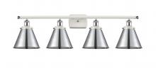  916-4W-WPC-M13-PC-LED - Appalachian - 4 Light - 36 inch - White Polished Chrome - Bath Vanity Light