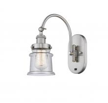  918-1W-SN-G184S-LED - Canton - 1 Light - 7 inch - Brushed Satin Nickel - Sconce