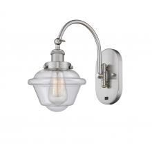  918-1W-SN-G534-LED - Oxford - 1 Light - 8 inch - Brushed Satin Nickel - Sconce